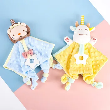 ארנב קטיפה בובת צעצוע לתינוק שמיכה, צעצוע להרגיע את התינוק לישון צעצוע רך מרגיע מגבת לתינוק צעצועים קטיפה 0 12 חודשים התינוק