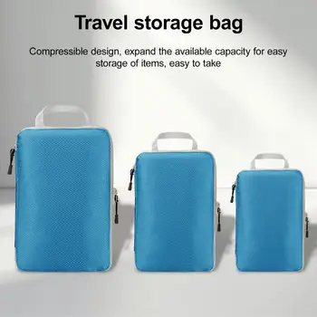 נסיעות יעילה אריזה קוביות משקל המזוודות הציוד ארגונית עמיד עמיד למים תיק נסיעות מארגן להגדיר עבור נסיעות