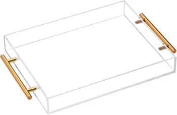 סאטו אקריליק המגש עם גלילי לטפל - 35 x 28cm