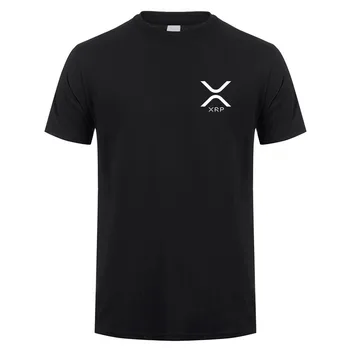 Cryptocurrency אדווה XRP חולצת גברים מזדמנים Tees כותנה שרוול קצר מגניב מקסימום חולצת טי עוז-423