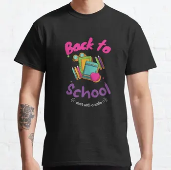 חזרה לבית הספר מצחיק מתנה 2023 החדש חולצת טריקו אופנה ספורט פנאי שרוול קצר טי