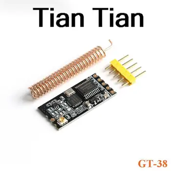 GT-38 אלחוטית WIFI יציאה טורית מודול שבב יחיד Portcommunication מודול I4438/4463 433MHZ 1200M ממשק UART GT 38 GT38